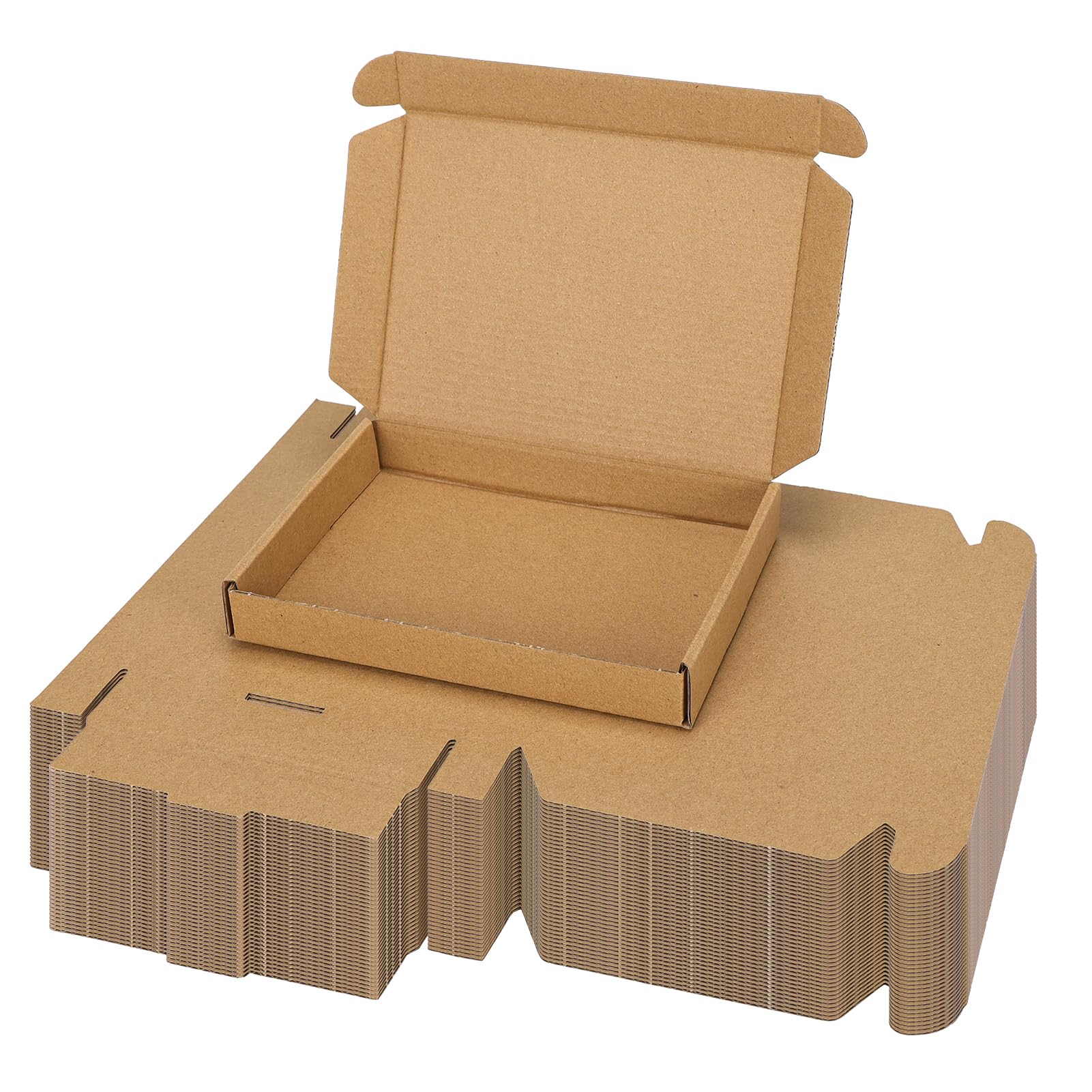 PHAREGE 7x5x1 Inch Shipping Boxes 40 Pack Brown, Tab Lock Tuck Top Mailer Boxes for Packaging Small Business, Cardboard Gift Boxes for Wrapping Mailing Present