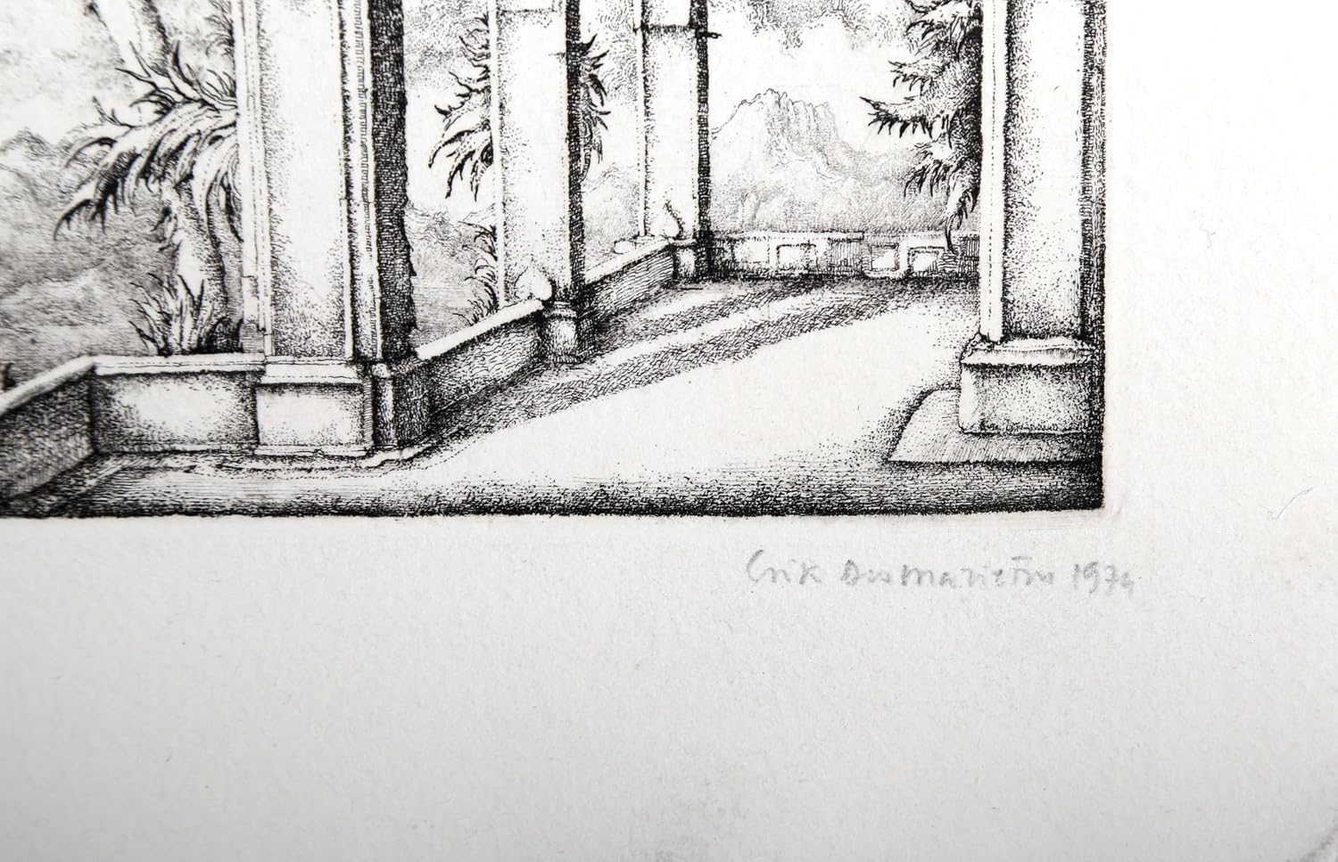 Erik Desmazieres, Arches Etching, signed in pencil