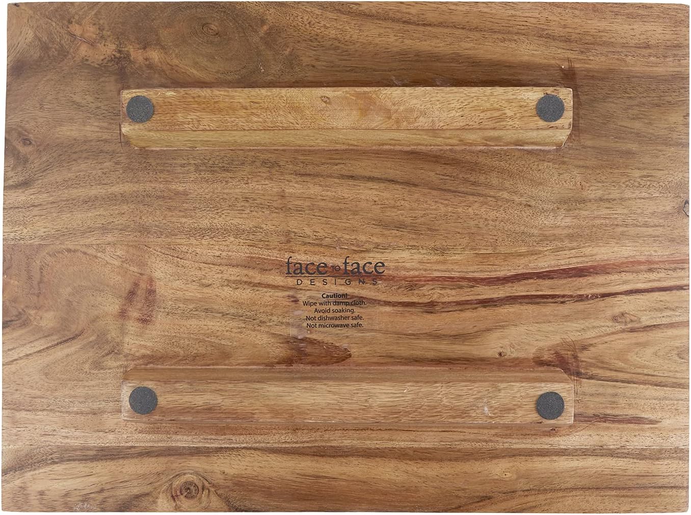 Santa Barbara Design Studio F2F Acacia Wood Serving Tray, 15.5" x 11.63", Table For Two