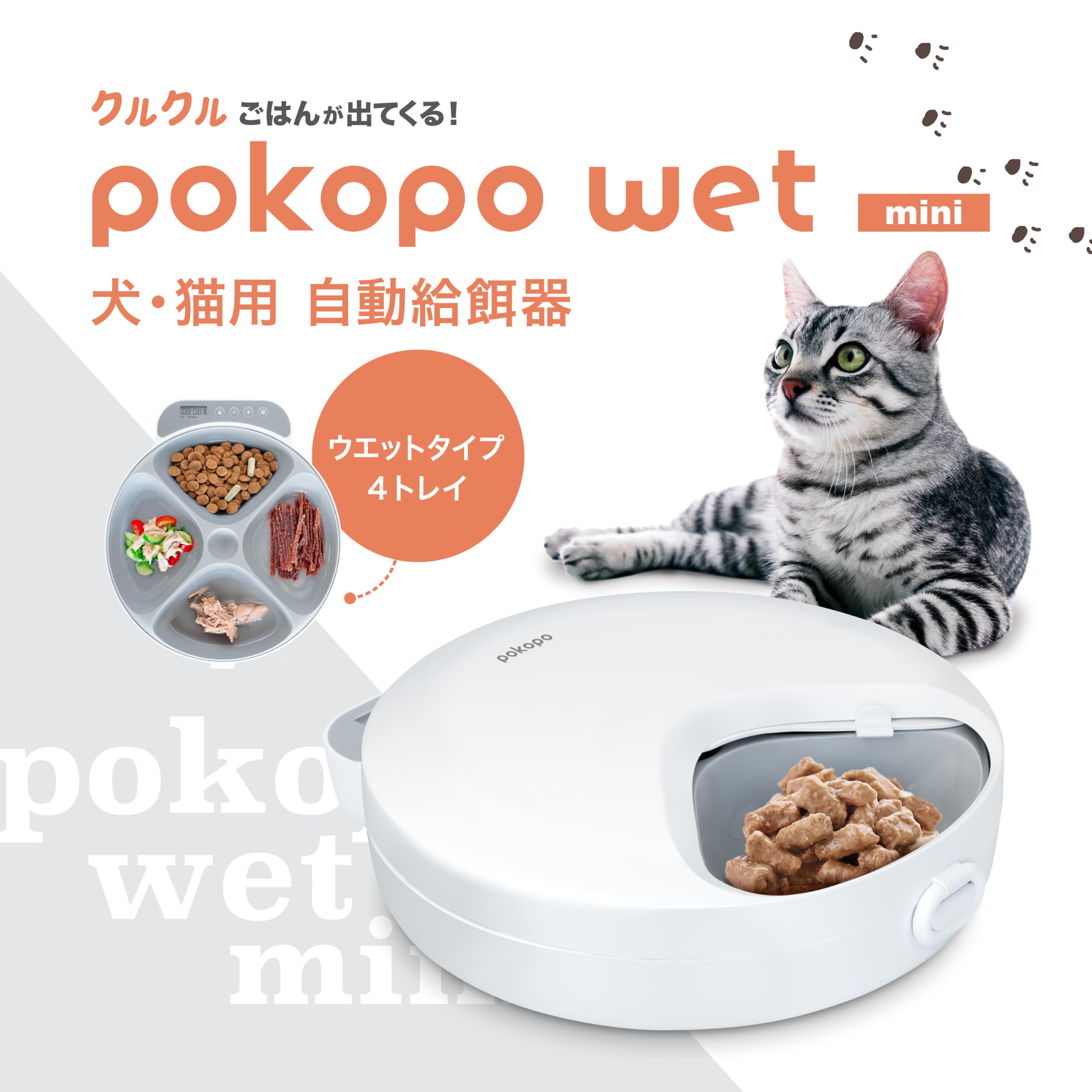 Amazon | pokopo wet mini 自動給餌器 ウェットフード 犬 猫 タンク