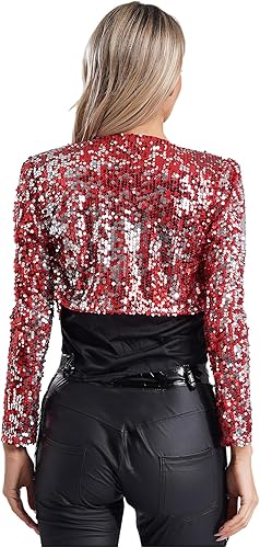 Cardigan Donna Con Paillettes Elegante - Bolero Vintage Per Cerimonie E Serate | Coprispalle Glamour - Foto 8