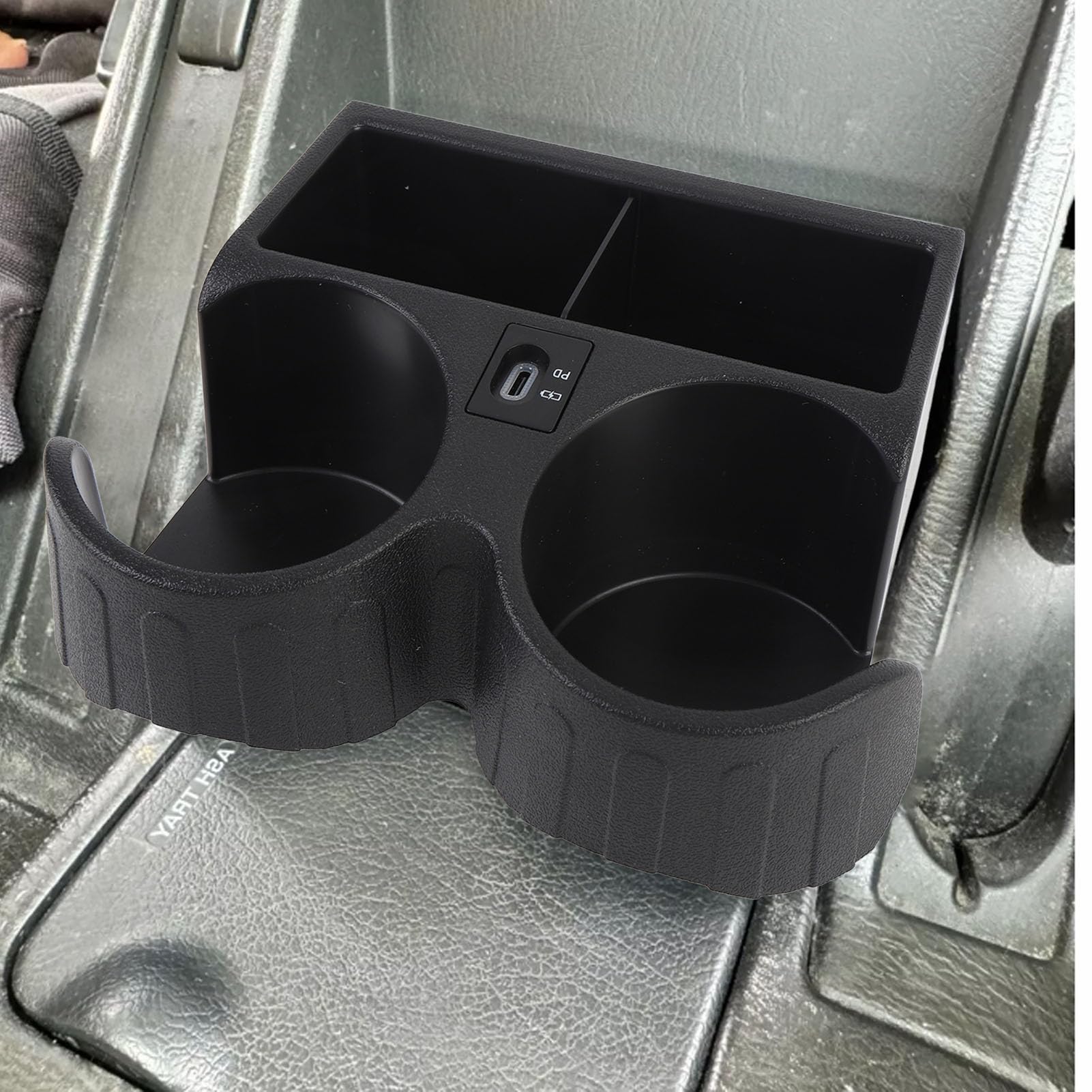 Car Cup Bottle Holder Heatproof Multifunctional Design with USB