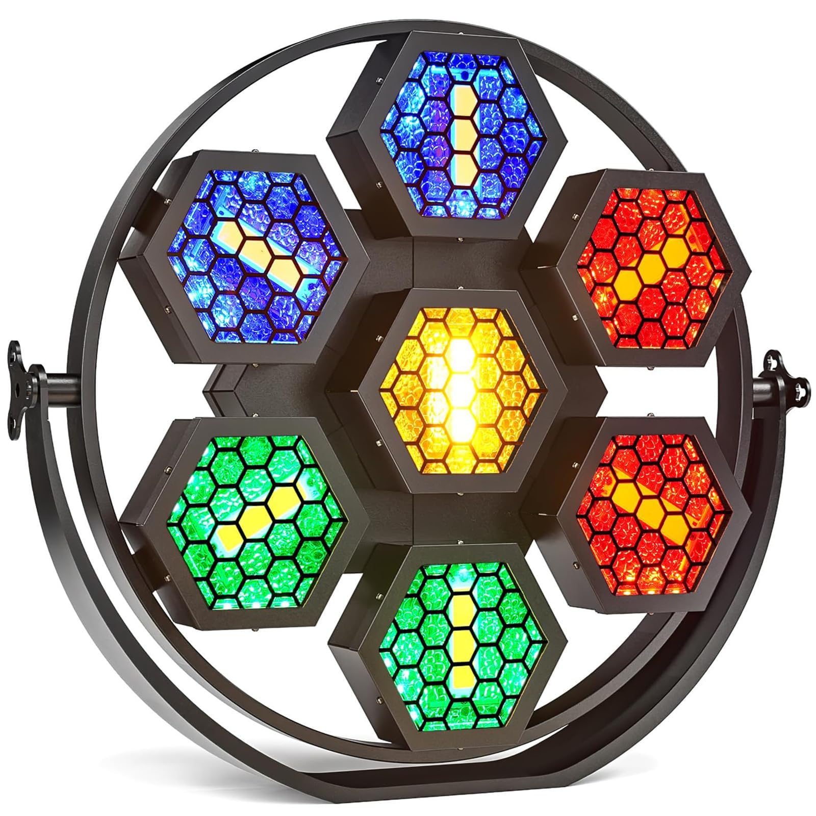 Yxfazpp Light Led Stage Par S, 350W Rgbw 3-In-1 Discos S With Sound Activated & Dmx512 Control, 7 Hexagonal Retro, Stage Ing Effect Dj