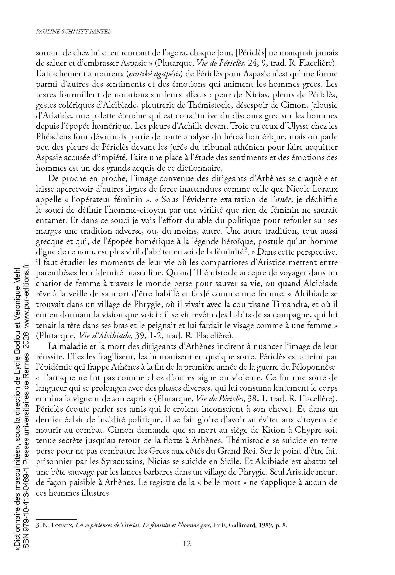 Dictionnaire des masculinités en Grèce ancienne