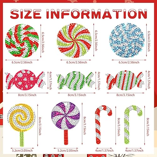 Miniatura 3 de 20 etiquetas de pintura de diamantes para el día de San Valentín, bricolaje, pintura de diamante, llavero colgante de árbol de Navidad, tarjetas de