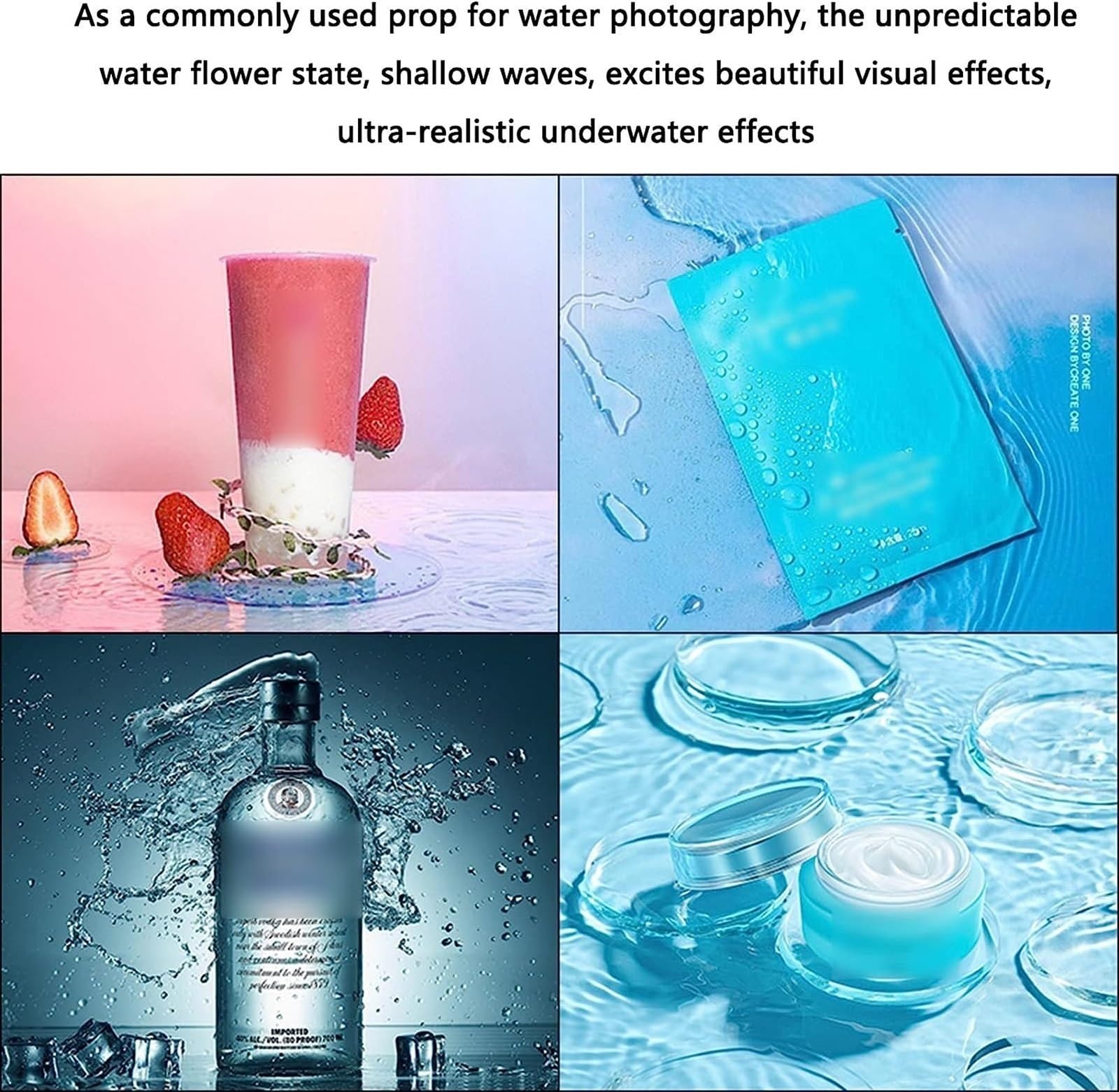 Depósito de agua para fotografía dinámica, Tamaños múltiples de acrílico claro del tanque agua for el almacenamiento la exhibición tiroteo(20x15cm(7.9x5.9in))