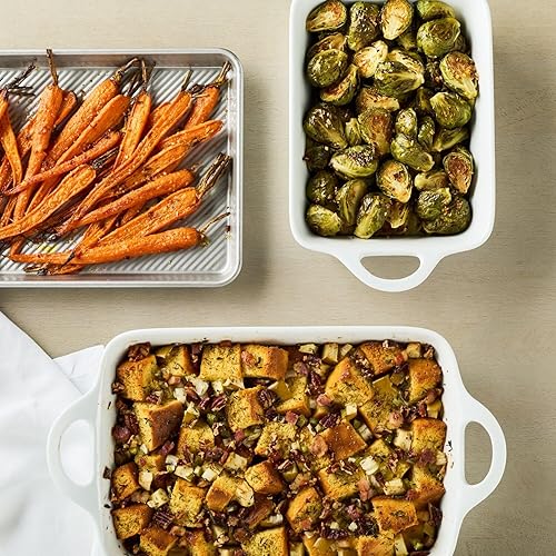 Miniatura 3 de Sur La Table Panadero rectangular de porcelana, 4 cuartos de galón, Blanco