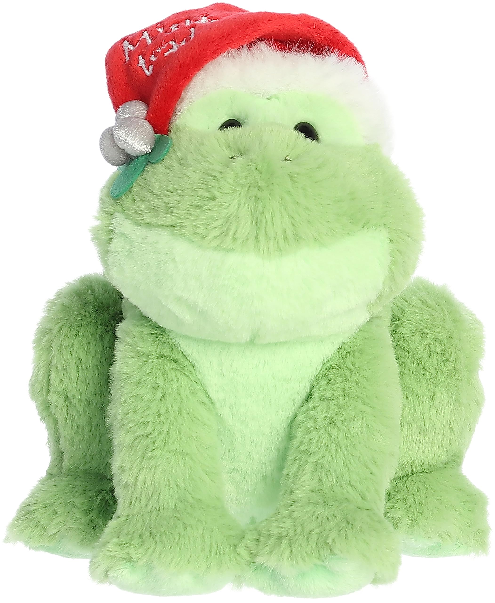 Aurora® Witty JUST Sayin'™ Mistle-Toad™ Stuffed Animal - Expressive Characters - Quirky Gift Ideas - Green 8 Inches