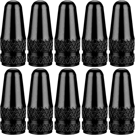 Bike Presta Valve Stem Caps, 10 Pack