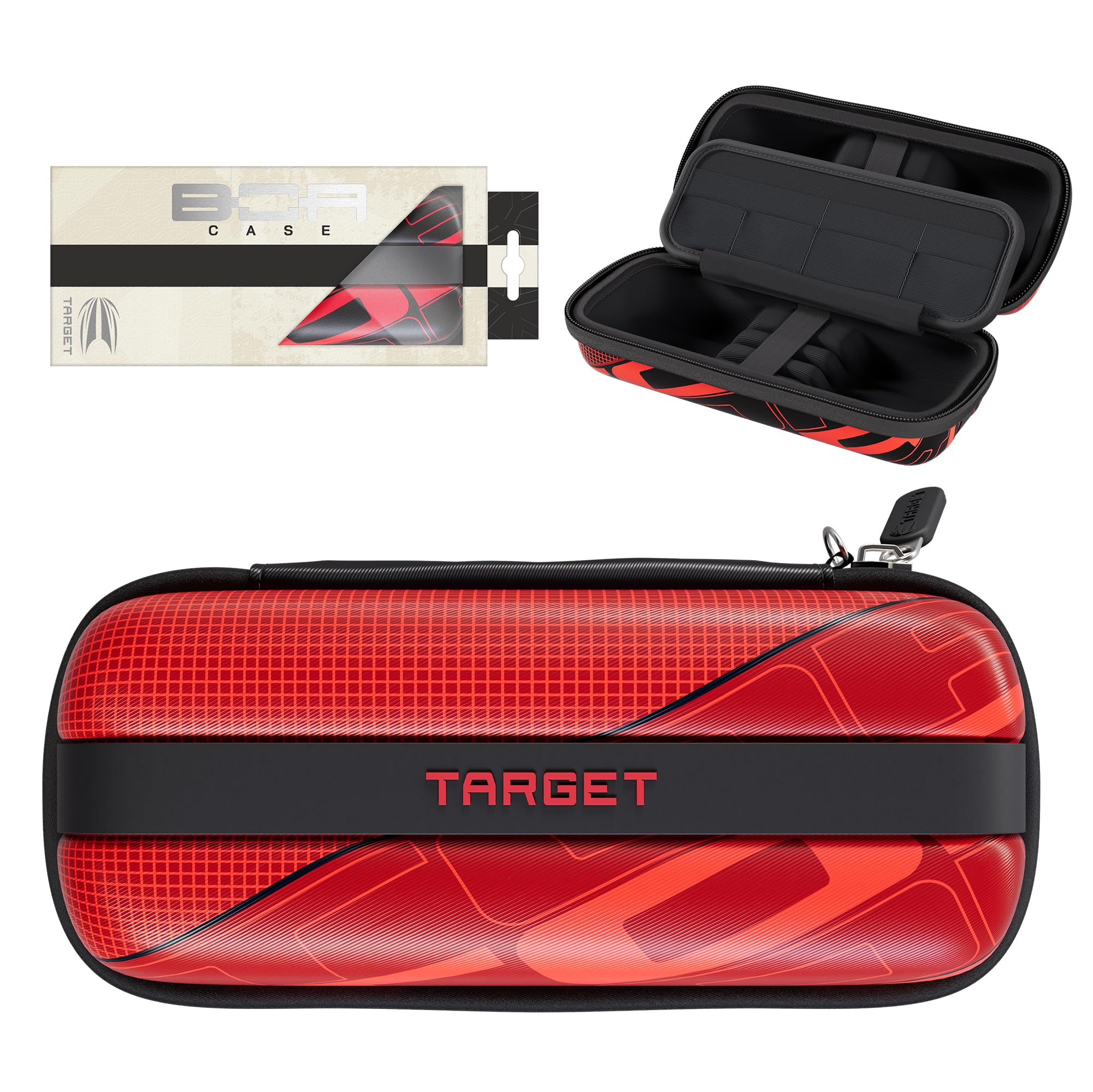 Target Darts TOR BOA Dart Storage Case, Wallet, Red, Black, Holds 6 Darts