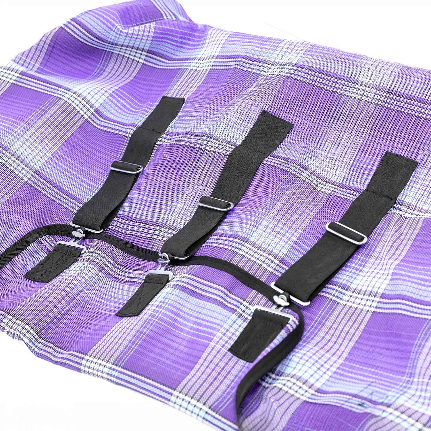 Jeffers Pagliaccetto Stomper in rete resistente per cavalli con collo staccabile, 198,1 cm, resistente e traspirante, telo per cavalli in textilene a rete, protezione UV e insetti, coperta estiva per