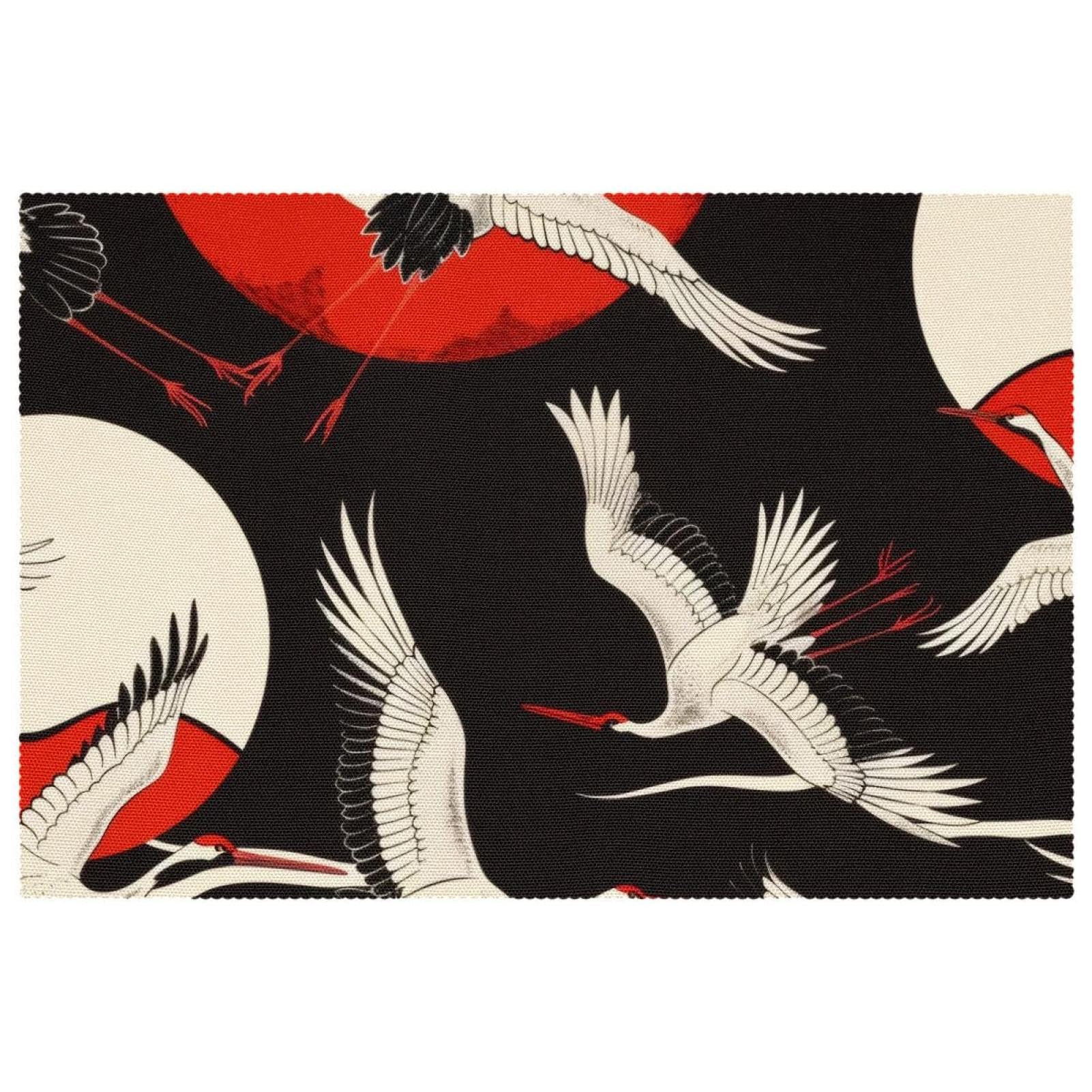 Set de table pour tables de salle à manger motif soleil rouge
