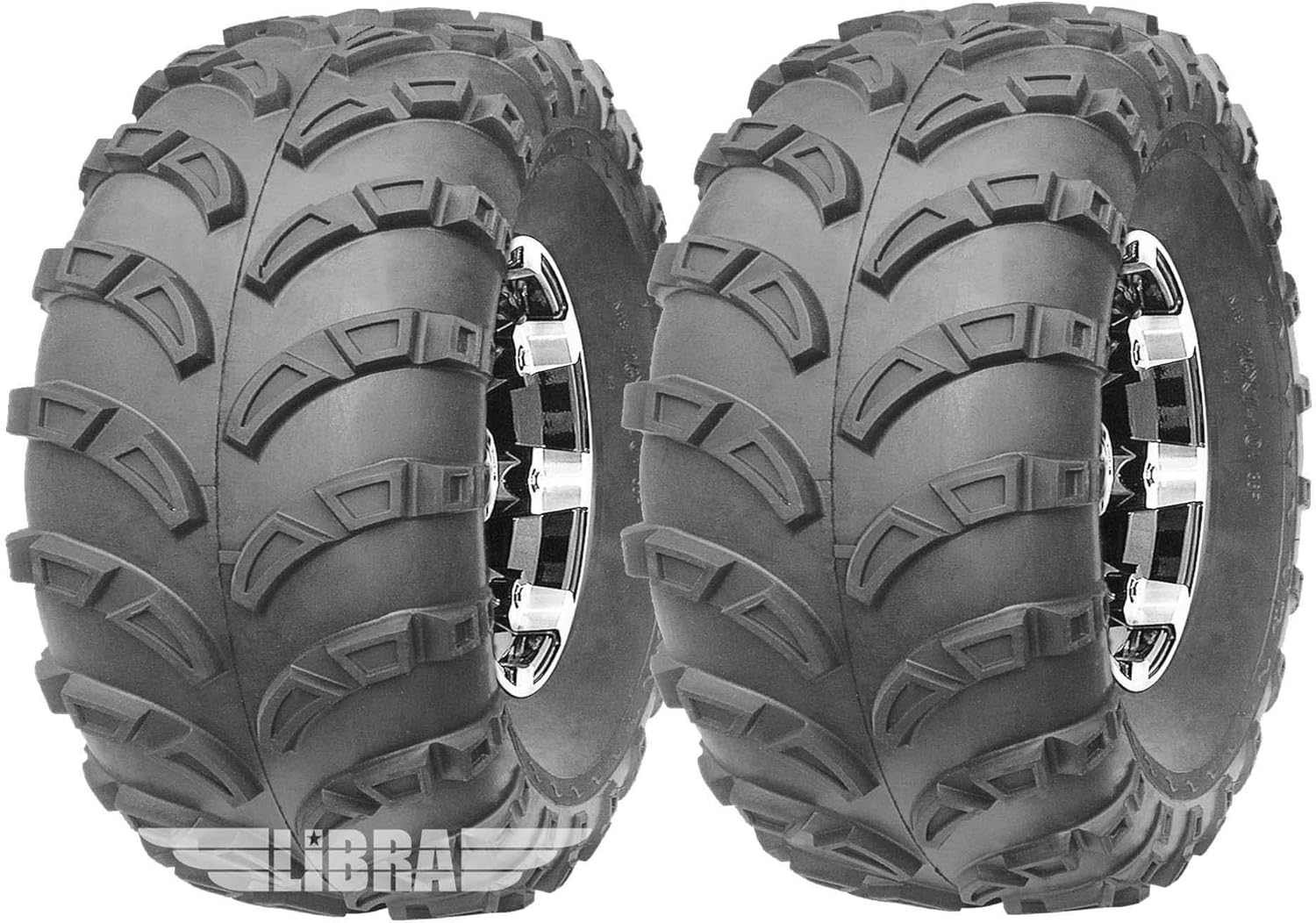 WANDA (2) 22x10-10 Sport ATV Tires Set 6PR fit for Kawasaki Bayou 220 250 Mojave 250 Rear