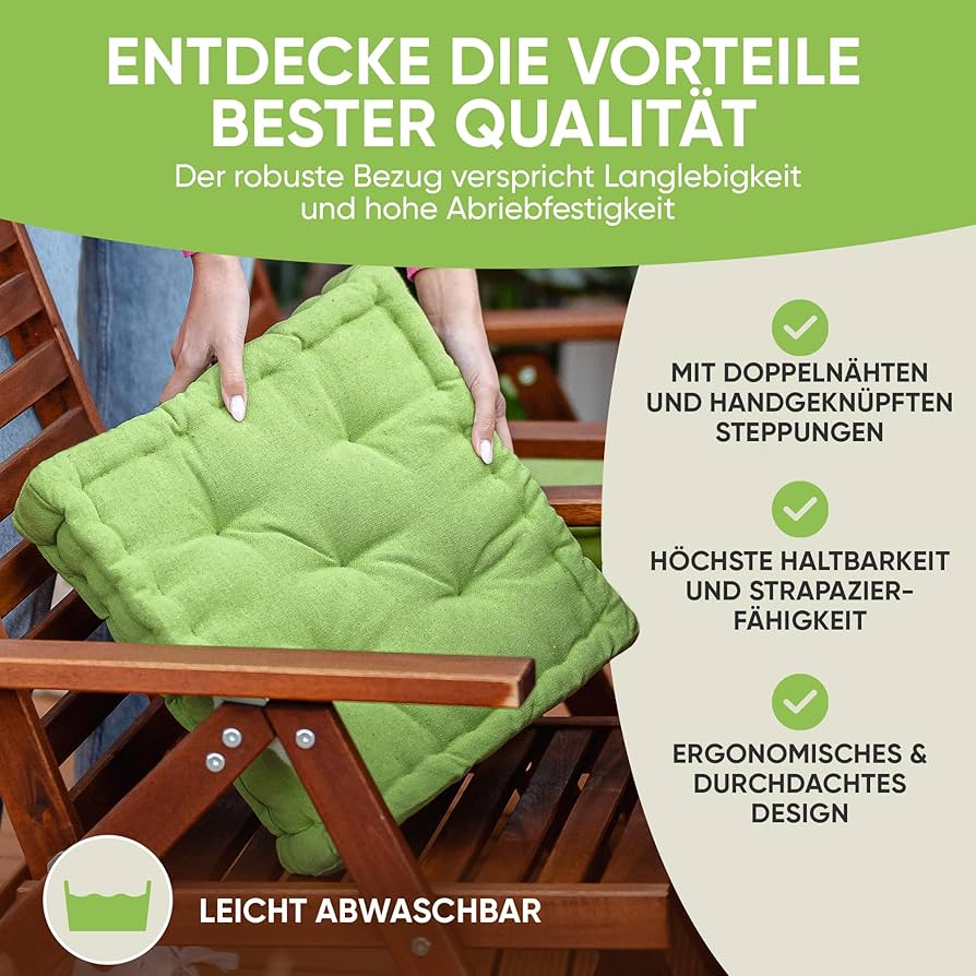 FANSU Round Memory Foam Seat Cushion, Soft Comfort Waterproof Stool Cushion Washable Chair Pad For Garden Indoors Outdoors Car Office Sofa