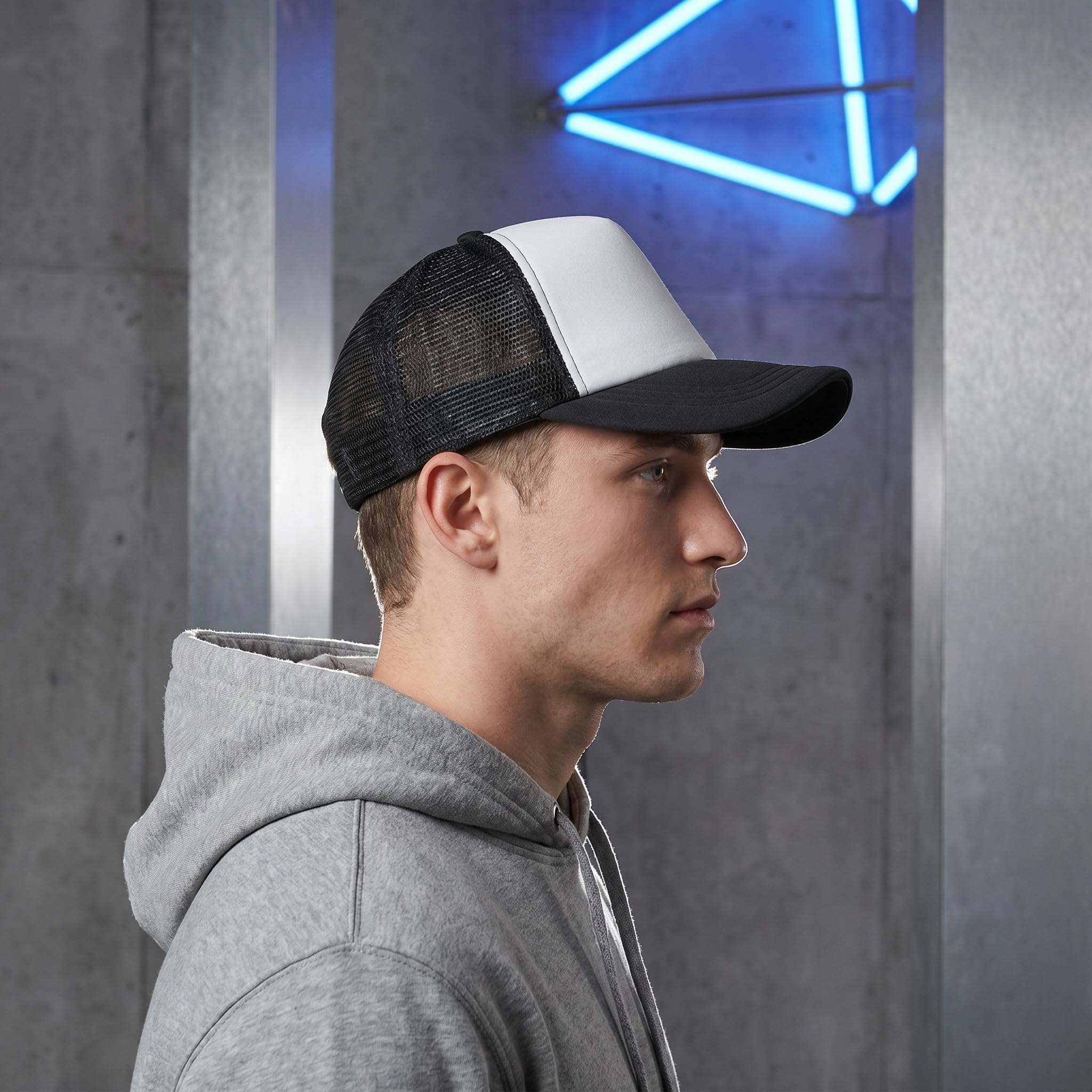 Artibetter 12 Cappellini Trucker in Rete per Sublimazione - Cappellini Vuoti stampabili con trasferimento Termico - da Baseball in Rete di Poliestere - per Adulti con Logo Personalizzato Regolabile
