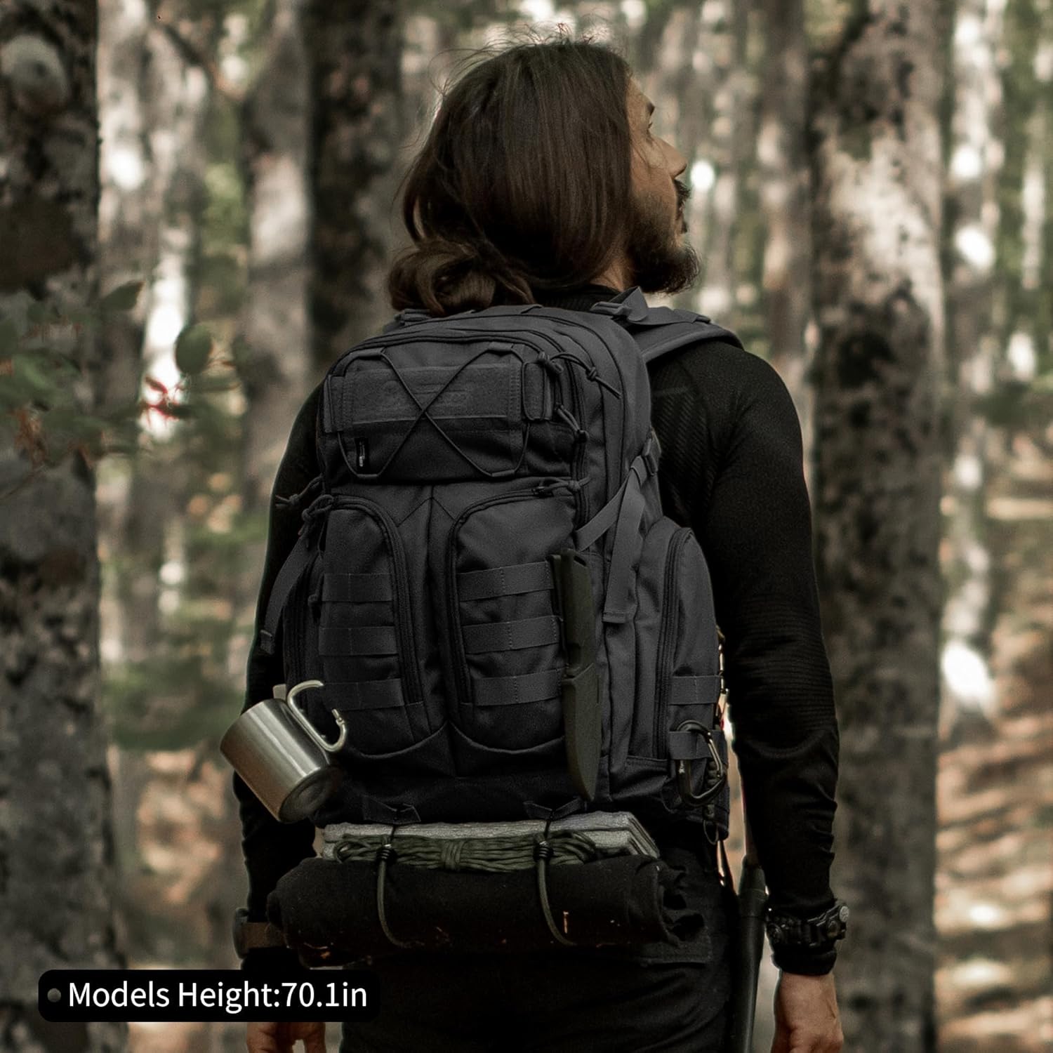 Mardingtop 40L Molle Tactical Backpack,Military backpack for Men, Cordura Backpack for Hiking,Camping,Hunting - Image 7