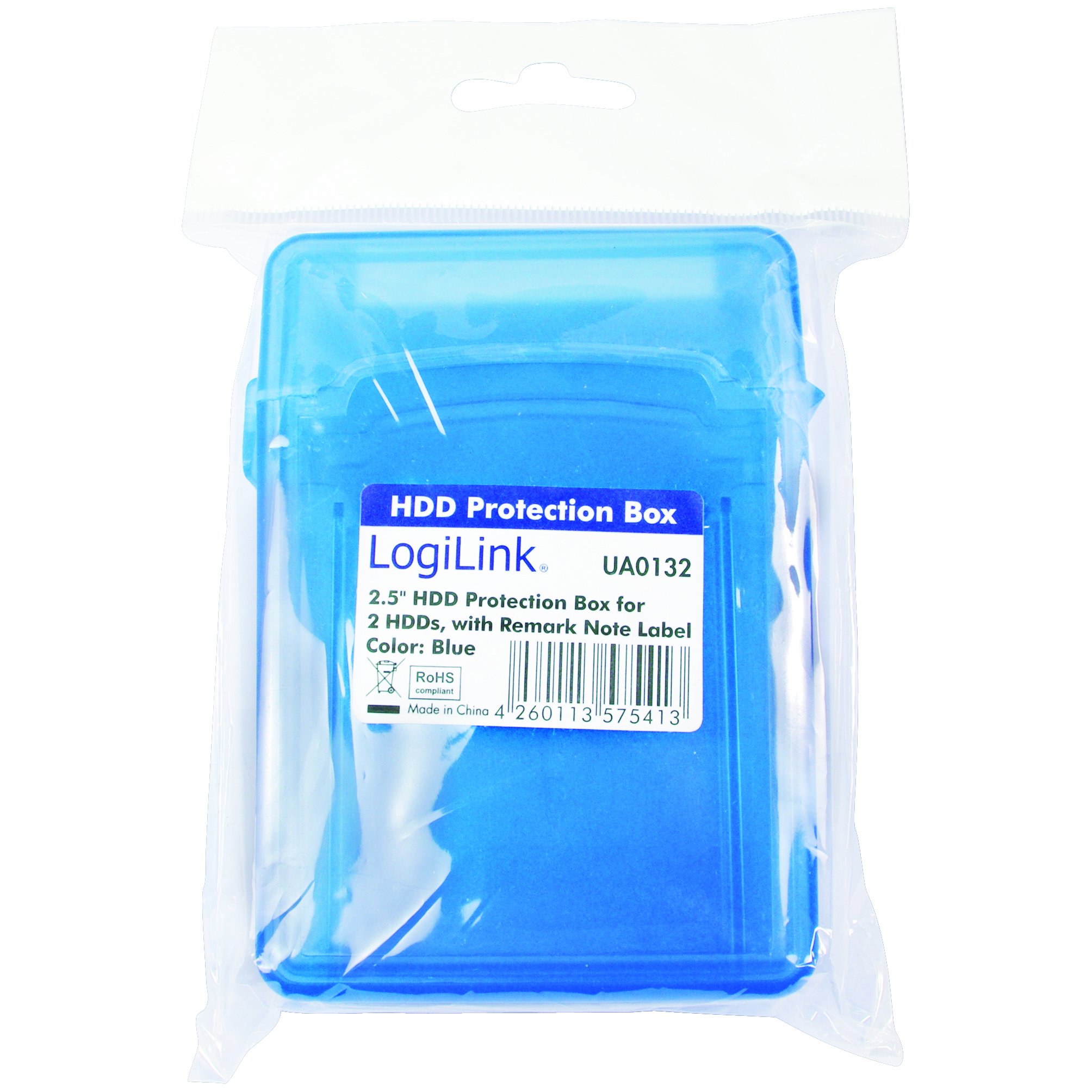 LogiLink UA-0132 pudełko ochronne do 2 x 2,5 cala HDD