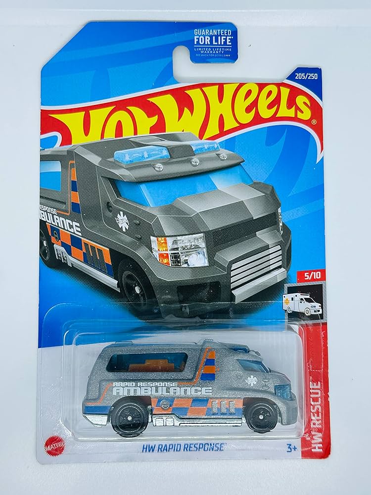 ミニカー Hot Wheels Real Riders AMBULANCE Speed Wheels Ambulance ~ Emergency Medical Services (Series