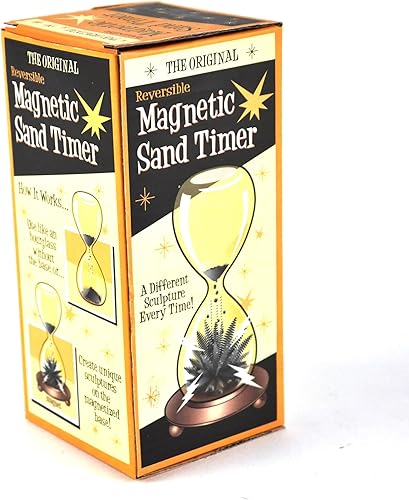Miniatura 3 de F&T - Escultura magnética de reloj de arena con temporizador de arena