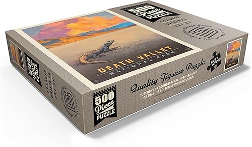 Miniatura 3 de MyPuzzle Parque Nacional del Valle de la Muerte Lagarto Chuckwalla - Póster Vintage - Rompecabezas premium de 500 piezas para adultos