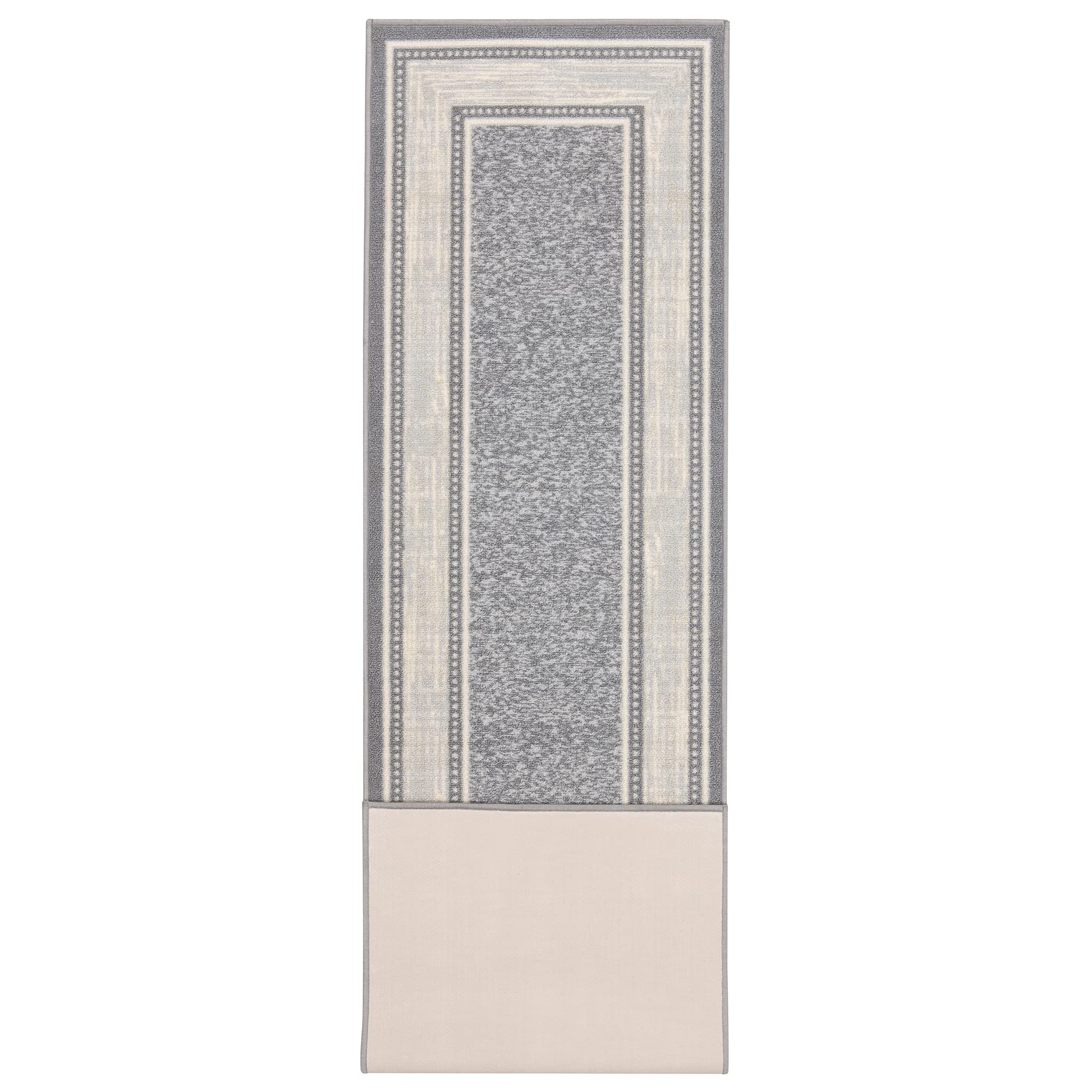 Ottomanson Rixos Collection Rug Ottomanson Design Non-Slip Ottohome Bordered Runner Rug, 1'10