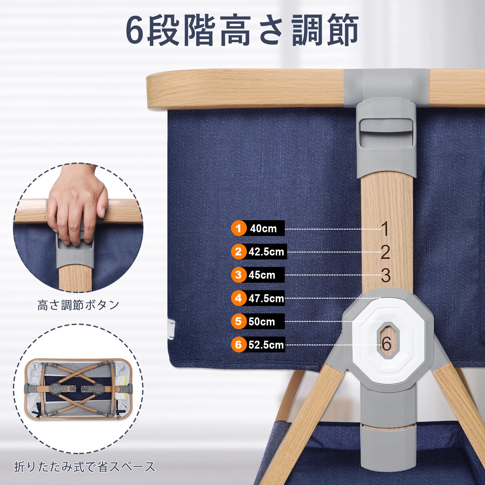 Amazon.co.jp: [新型] ベビーベッド 添い寝ベッド 5in1 新生児ベッド