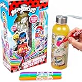 Horizon Group USA Miraculous Create Your Own Color-Changing Water Bottle – Color Your Own Water Bottle – Ages 6+