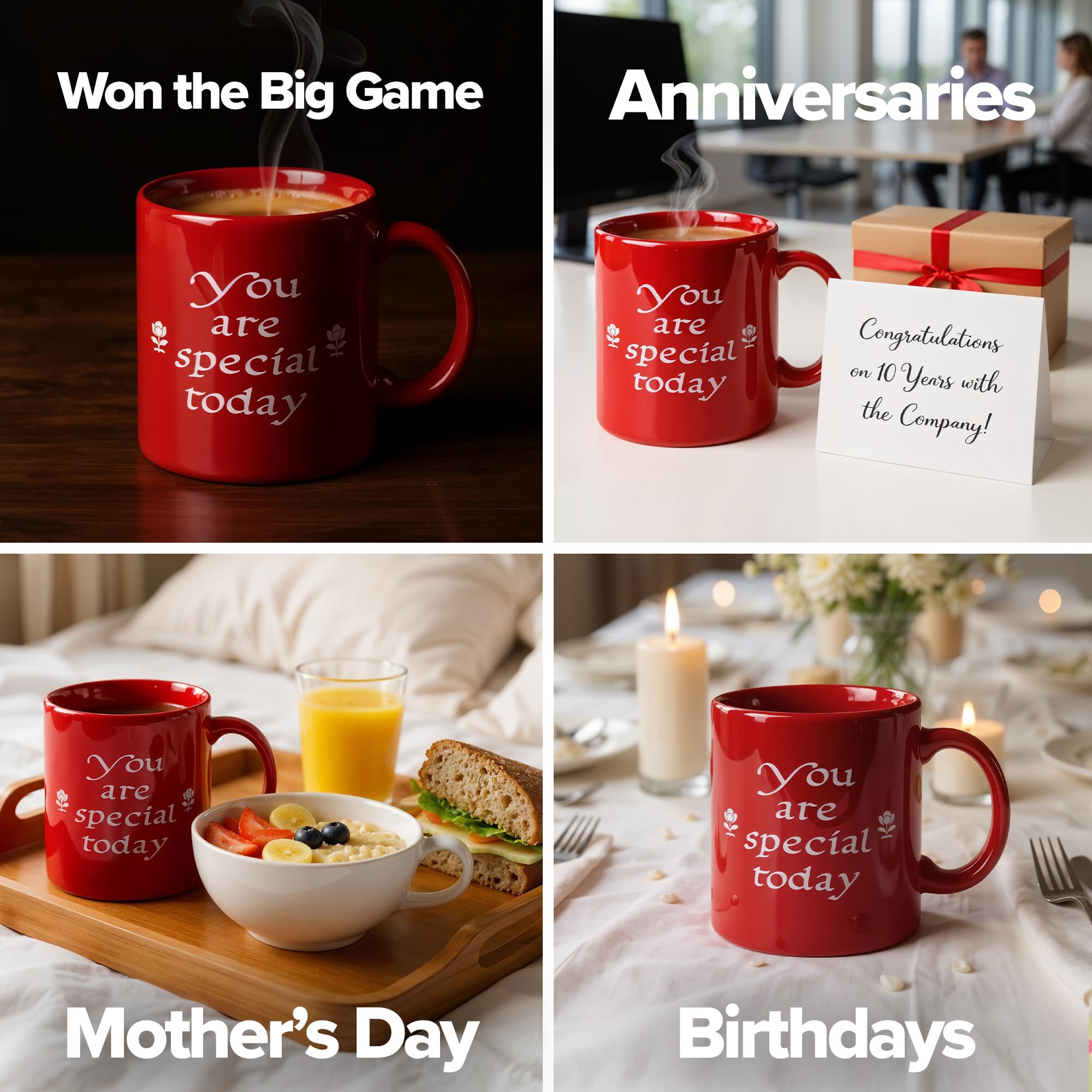 Amazon.com: "You Are Special Today" Red Mug  Original Waechtersbach   Ceramic Celebration Mug  Iconic Gift for Birthdays, Graduations, Mother's  Day & Milestones  German Tradition Since 1832  Dishwasher Safe : Home &  Kitchen