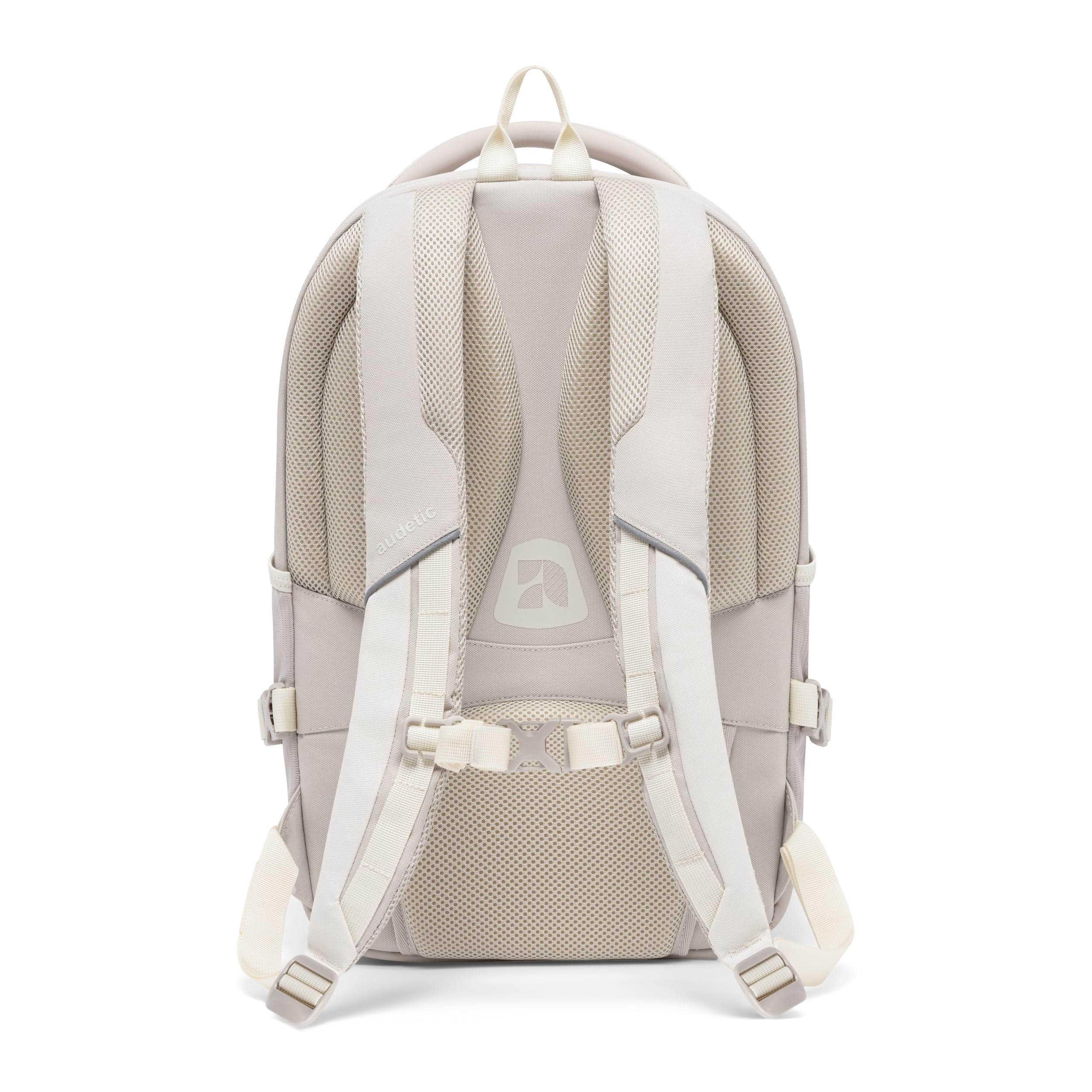 Audetic Zaino Scuola Ragazze Beige - COSMO - Per Scuola, Università, Tempo Libero, Viaggi - Zaino Scuola Media Teenager - In PET riciclato - Idrorepellente