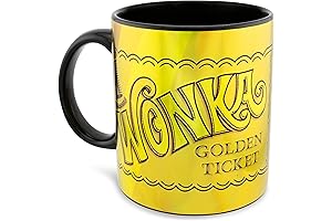 Willy Wonka's Magical Golden Ticket Mug