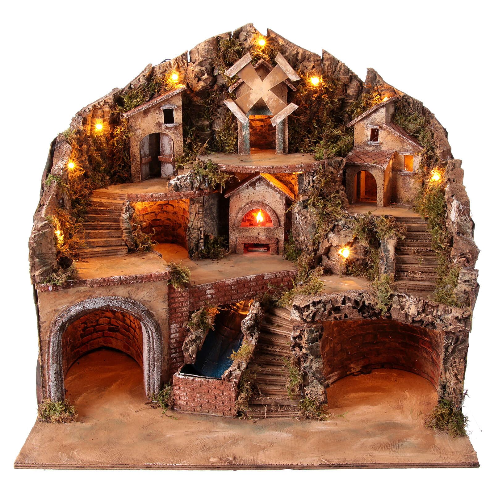 Holyart Presepe Napoletano: Borgo presepe napoletano 50x80x60 cm