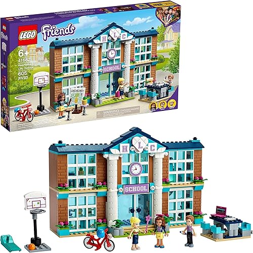 LEGO Friends Heartlake City School 41682 Kit de construcción juguete escolar de simulación que dispara la imaginación de los niños y el juego disponible en Yaxa Colombia