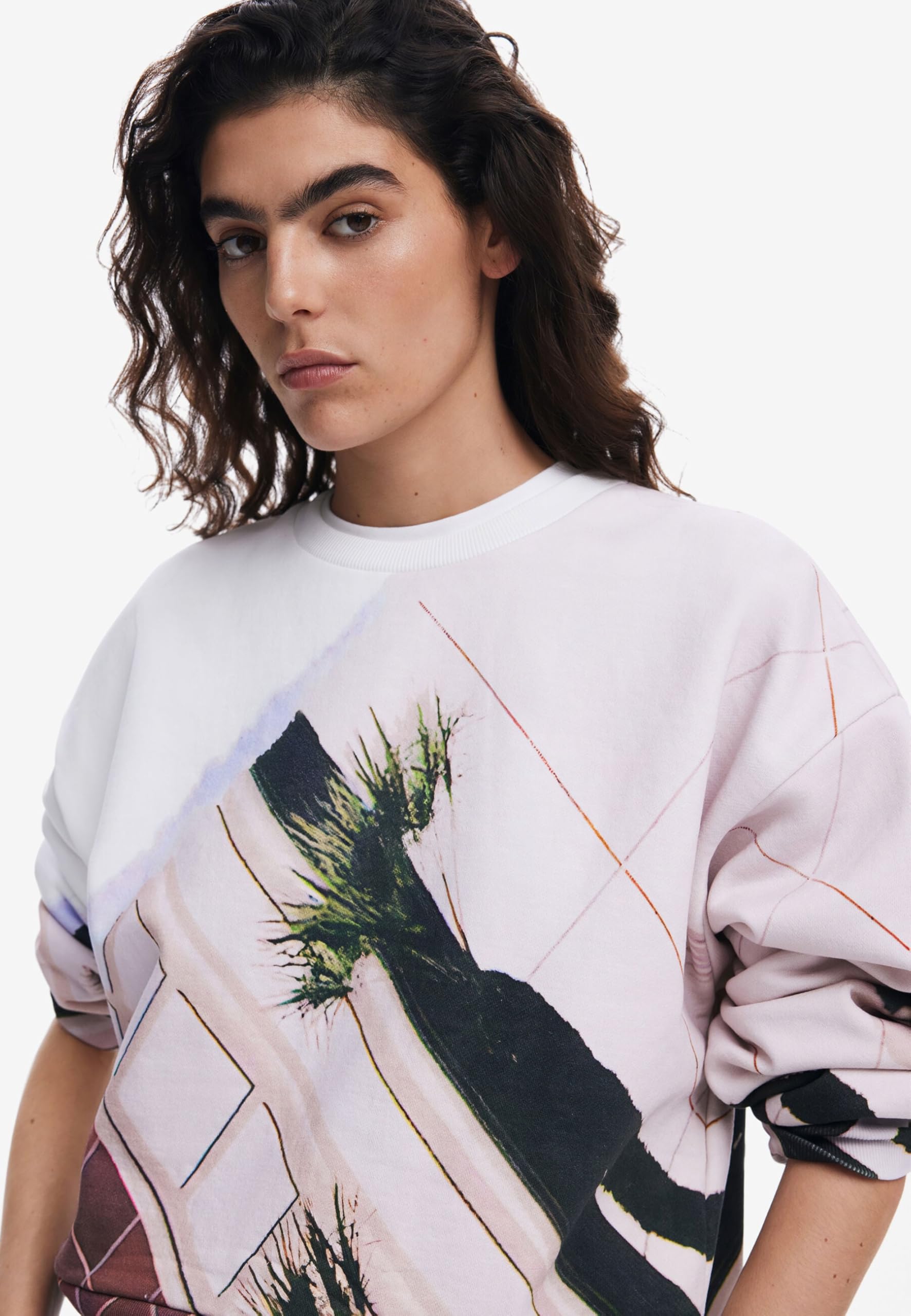 Desigual Sweat_Patch Sweatshirt para Mujer