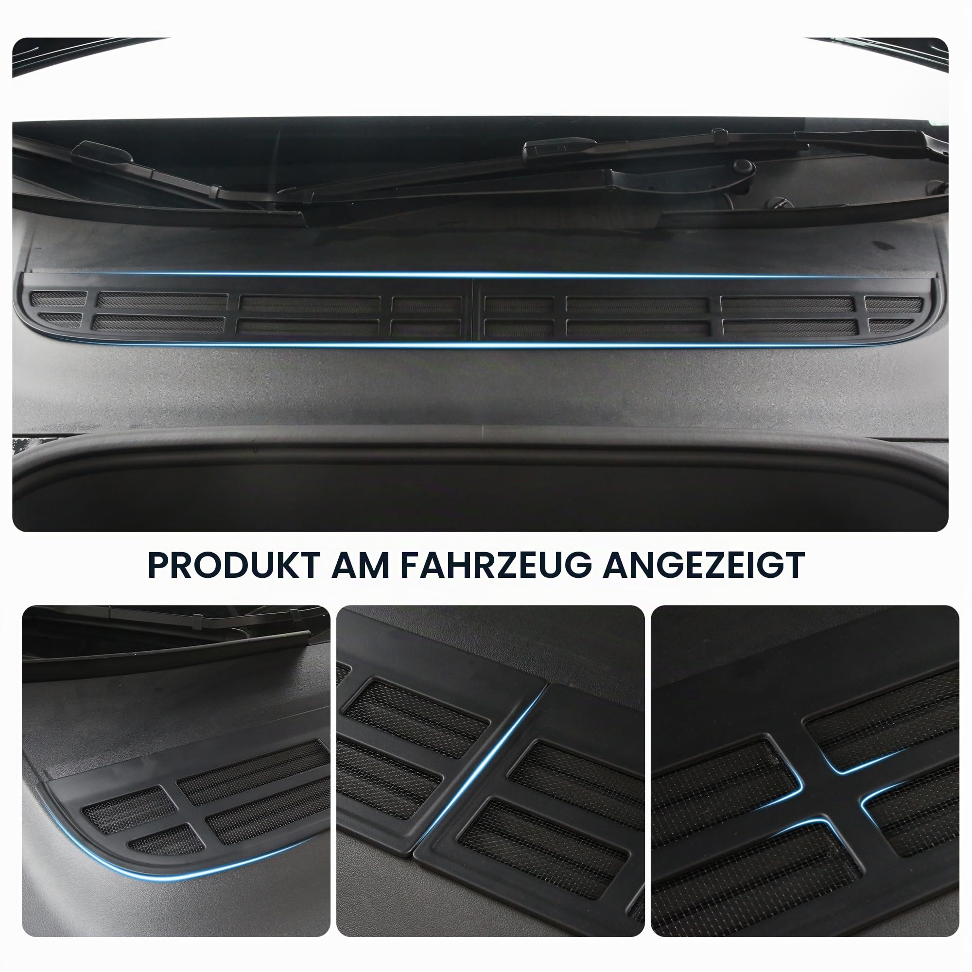 Für Tesla Model Y Juniper 2025 2026 Auto Lufteinlass Schutz Abdeckung, Auto Air Inlet Protect Cover Lufteinlassgitter Schutz, Air Inlet Protect Cover für Tesla Zubehör (Not fit 2026 Standard)