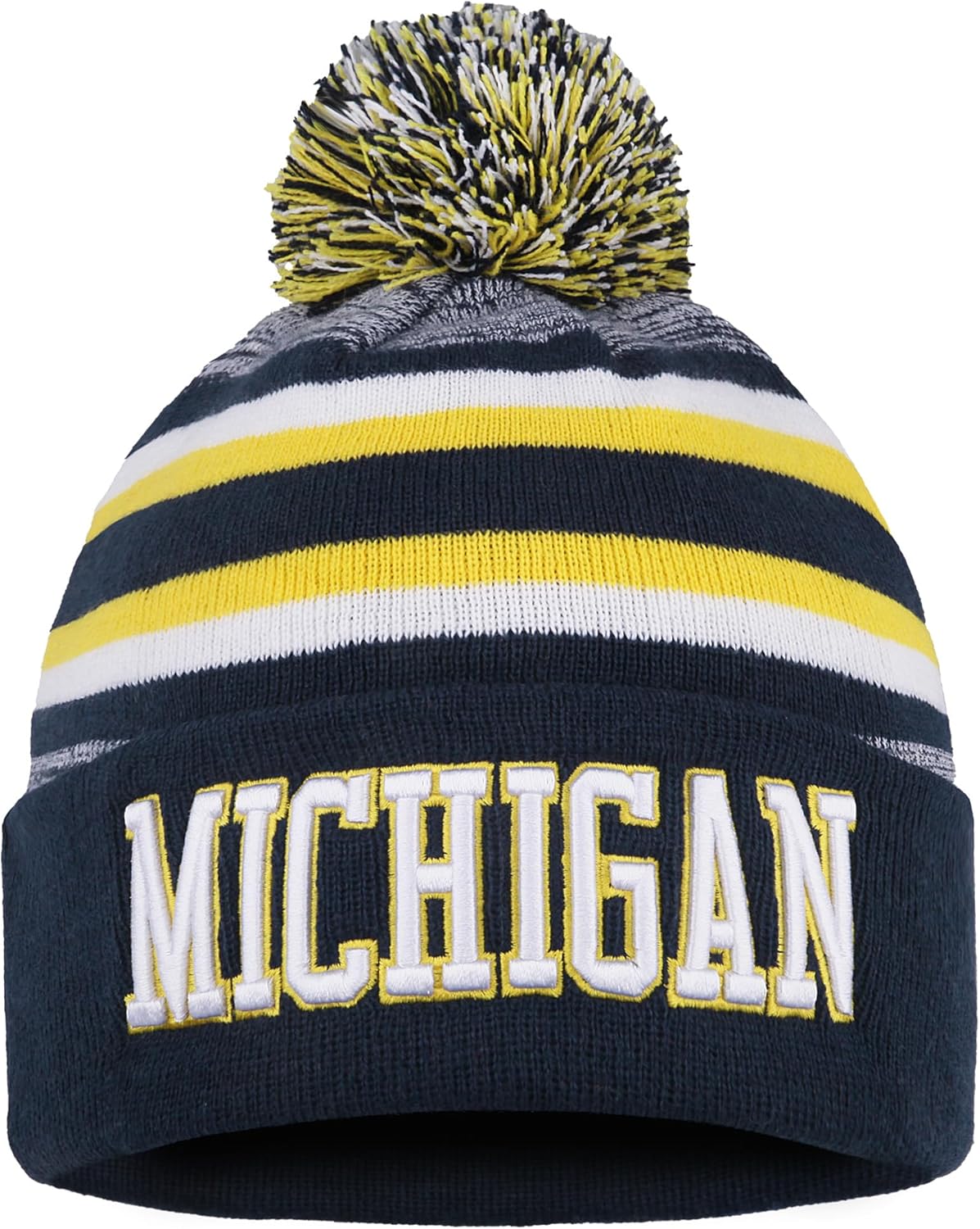 Football University Beanie Hat Winter Knit Men Cuffed Stylish Sport Hats Fashion Women Toque Cap with Pom - Image 6