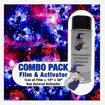 Hydrographic Film Galaxy #18 Activator Combo 6oz dip wizard Hydro dip Dipping
