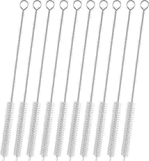 Straw Cleaner Brush for Stanley Extra Long 12 inch, Extra Wide 12mm diam Straw Brushes for 40/30/20 oz Stanley Mug, Straw Cleaning Brush for Tubes, Water Cup, Extra Long Straw Brush Set 10 Pack