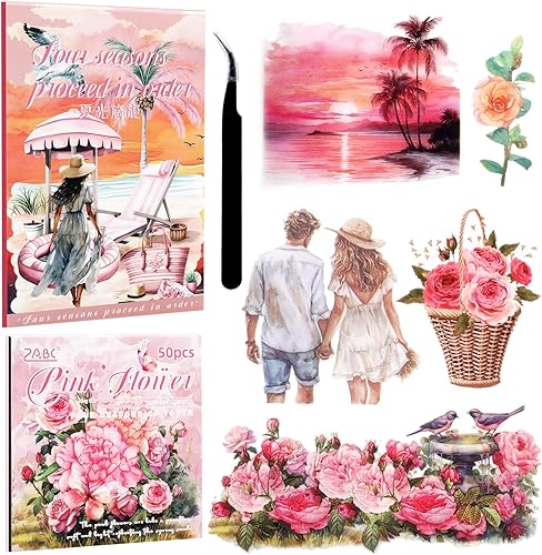 Miniatura 60 de 3500 calcomanías coreanas para tarjetas fotográficas Kpop, calcomanías de decoración de libros, calcomanías estéticas con purpurina de mariposa