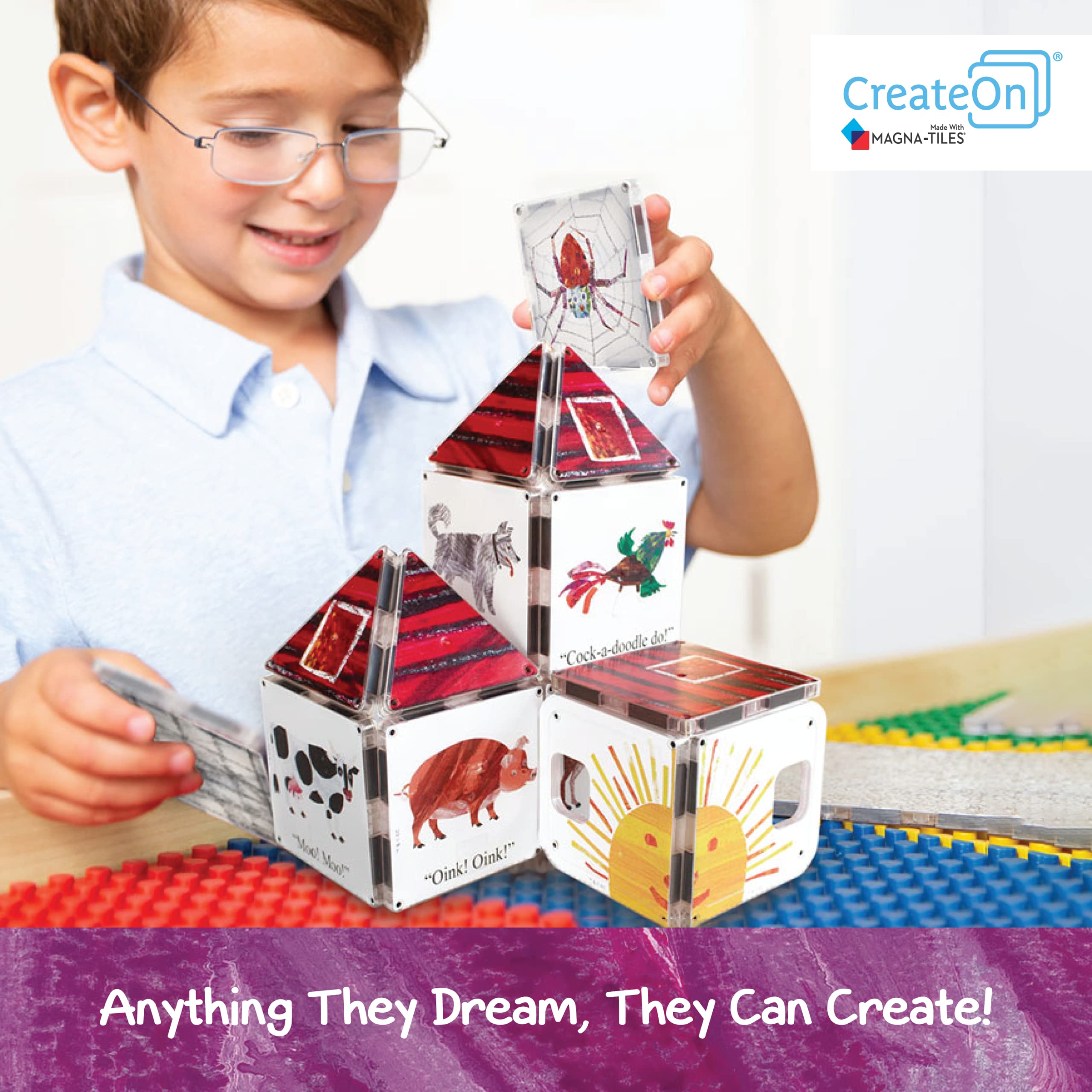 Snapklik.com : CreateOn Magna-Tiles The Very Busy Spider Eric Carle