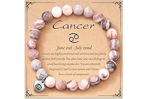 Zodiac Appreciation Gift | Natural Stone Bithday Promise Bracelet