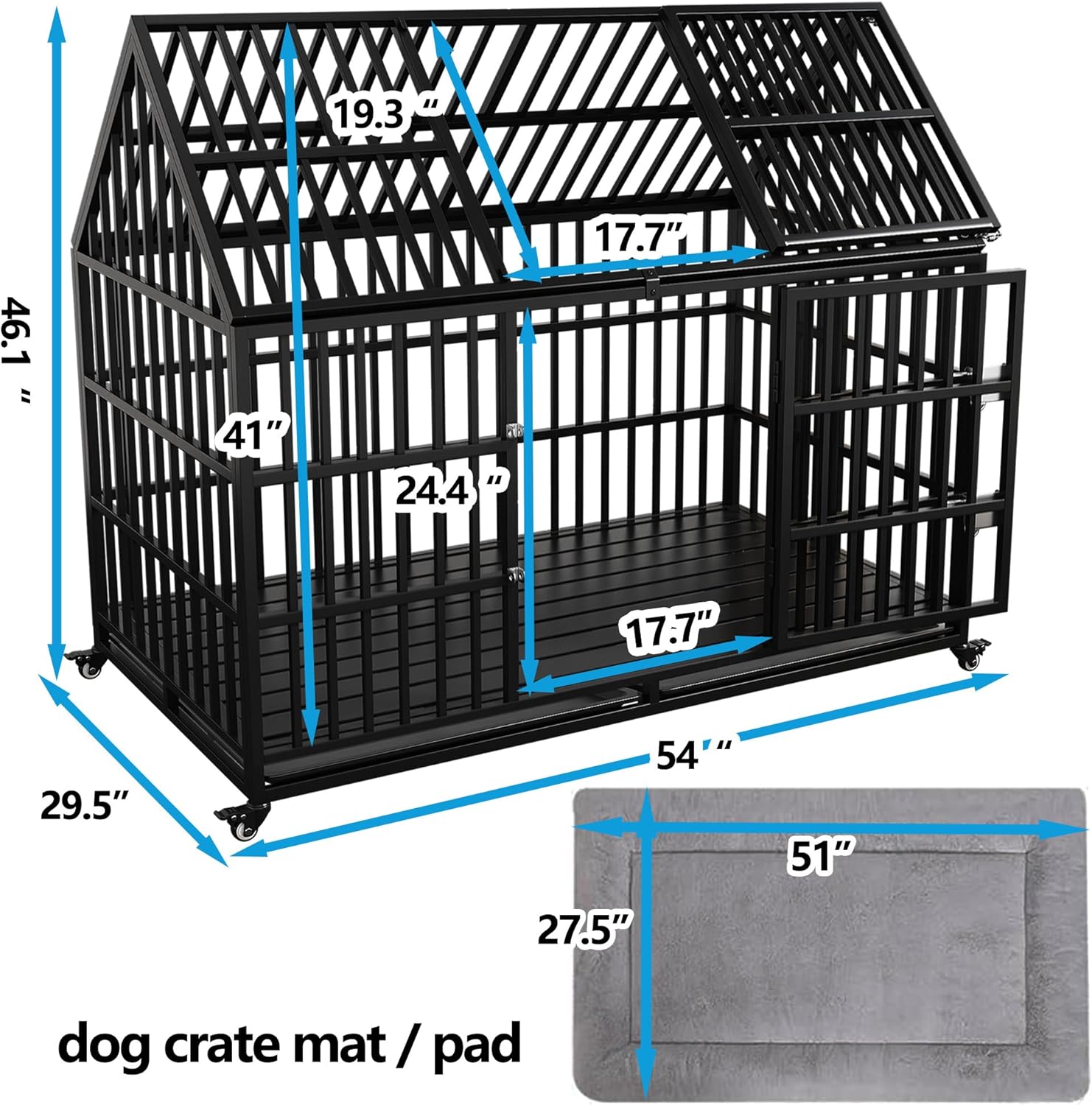 Ultimate Comfort: The 54" Heavy Duty Dog Crate Review for Large Breeds