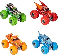 Vista 6 de Monster Jam, Ground Shaker - Paquete de 3 unidades (Grave Digger, El Toro Loco y Blue Thunder), vehículos fundidos a escala 1:64