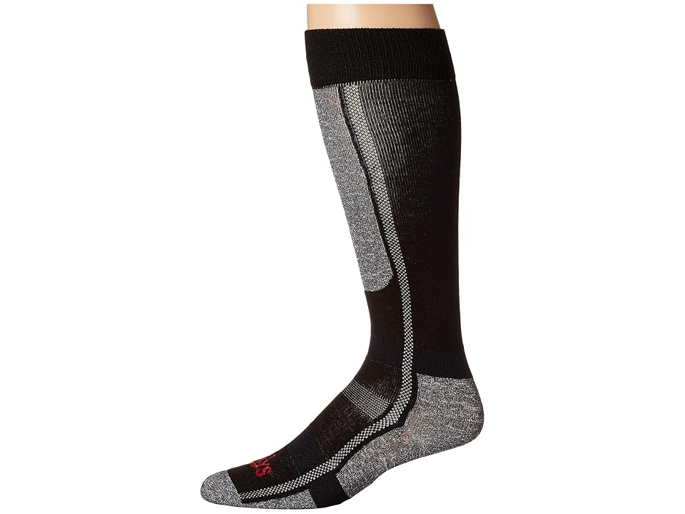 Hot Chillys Premium Low Volume Socks (Black/Heather) Men's Crew Cut Socks Shoes INTERNATIONAL SHIPPING