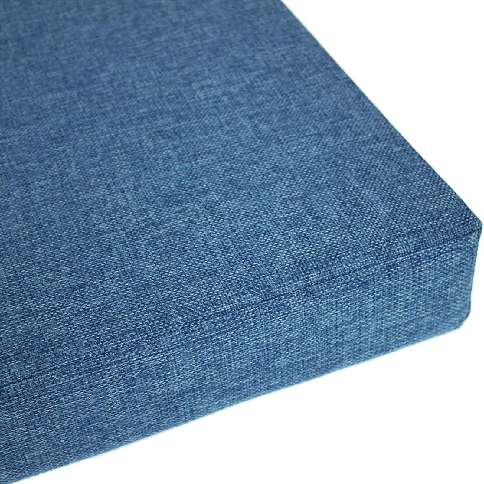 Cuscino impermeabile per panca da esterno, 150 x 40 x 8 cm, per sedie a dondolo da giardino, terrazza e dondolo, disponibile in 90/100/120/150/180 cm, colore blu, per mobili da 2/3/4 posti