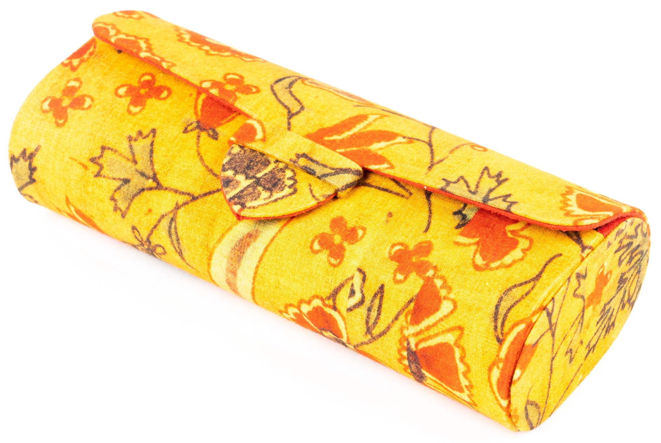 GenericMuseum of Art & Photography Fabric Spectacle Case, Ideal for Spectacles and Standard size Sunglasses (Yellow)