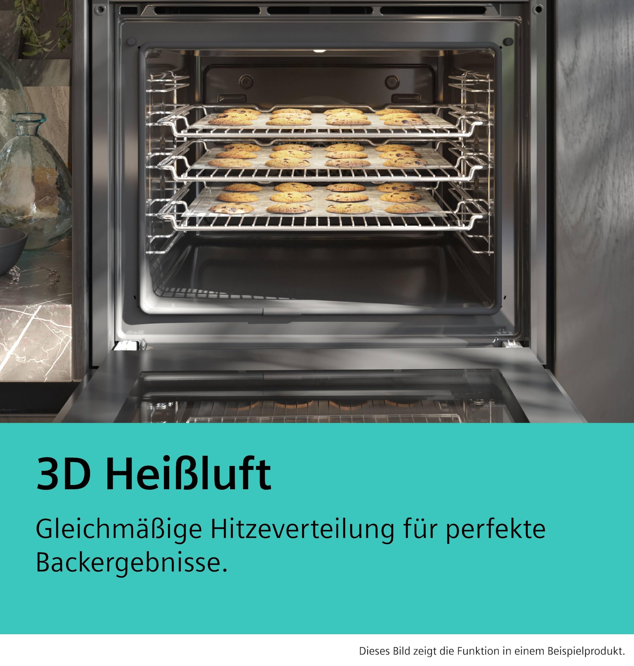 Siemens iQ300 HB572ABS3 Einbau-Backofen 60x60 cm Pyrolyse Air Fry 3D Heißluft cookControl10