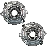 Vista 114 de TRQ Juego de 2 rodamientos de rueda trasera y conjunto de cubo con sensor ABS compatible con Ford Transit Connect 2014-2018