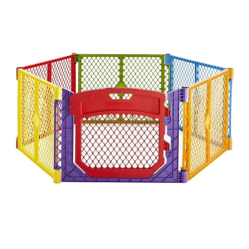 Norte Estados Superyard Ultimate Play Yard, Cerca de seguridad, Multicolor