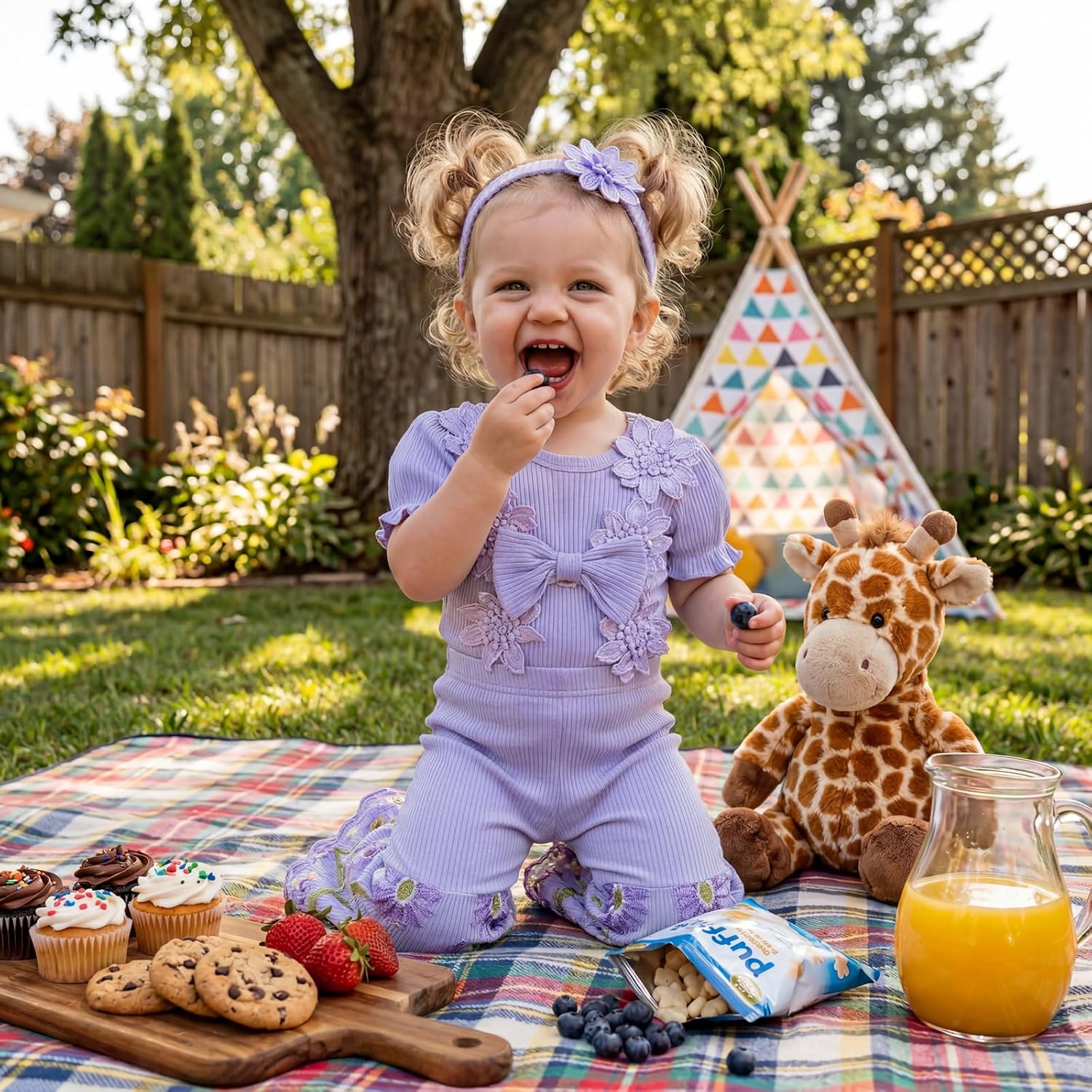 Newborn Baby Girl Clothes Infant Romper Pants Outfits Sets image 3