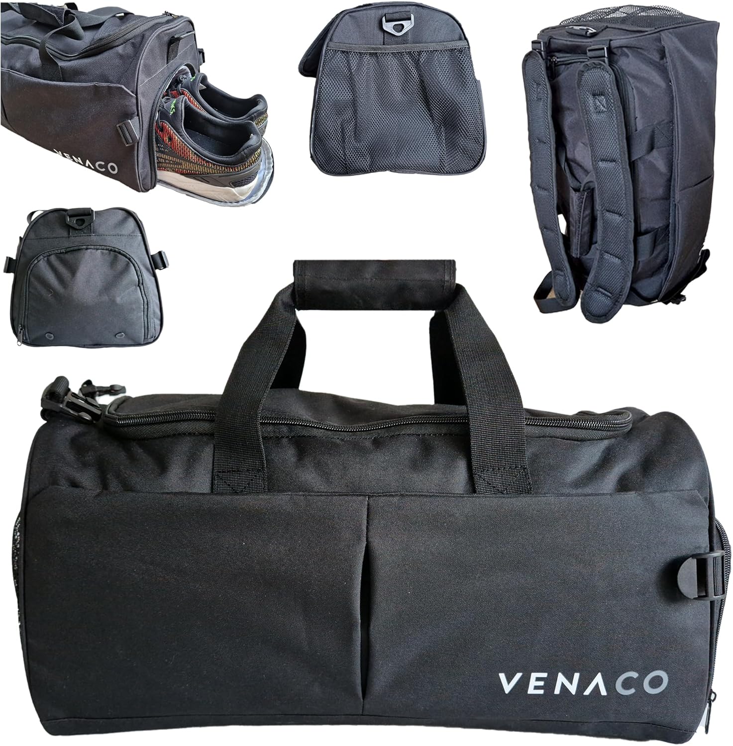 Mens Gym Bag, Sports Bag, Overnight Bag, Shoe Compartment, Waterproof